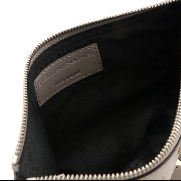 STELLA MCCARTNEY | CAVENDISH Clutch/Pouch in Vegan Taupe Leather Rose Gold Stars - Picture 3 of 7